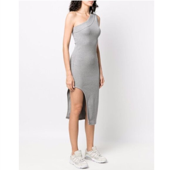 Adidas BLUE VERSION ONE SHOULDER CUT-OUT BODYCON DRESS - Picture 15 of 16